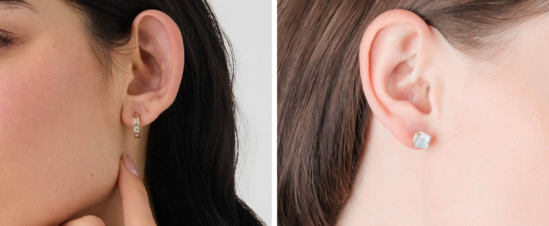 Vente : boucles d'oreilles aigue-marine