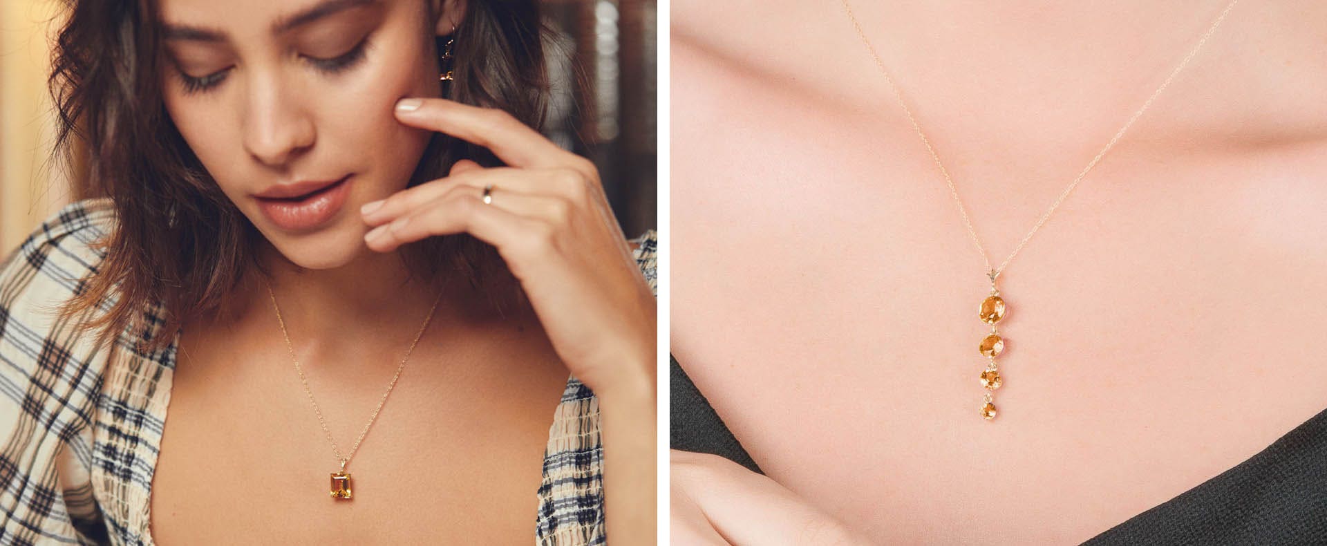 Des plaisirs simples : colliers citrine